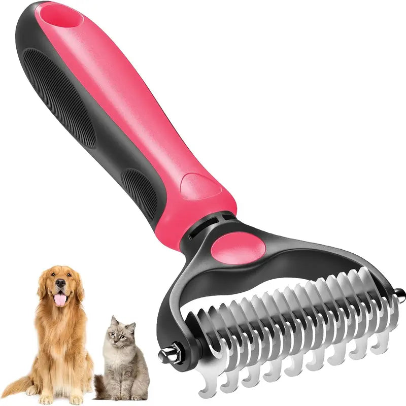 The Last Brush You'll Ever Need πΎπ± Double-Sided Pet Grooming Rake