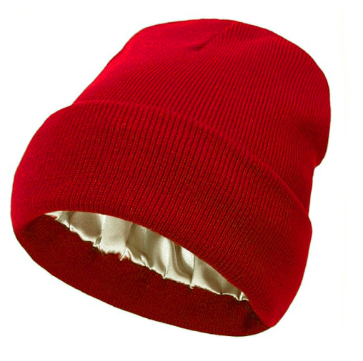 🔥LAST DAY 49% OFF- Satin Lined Knit Beanie Hat