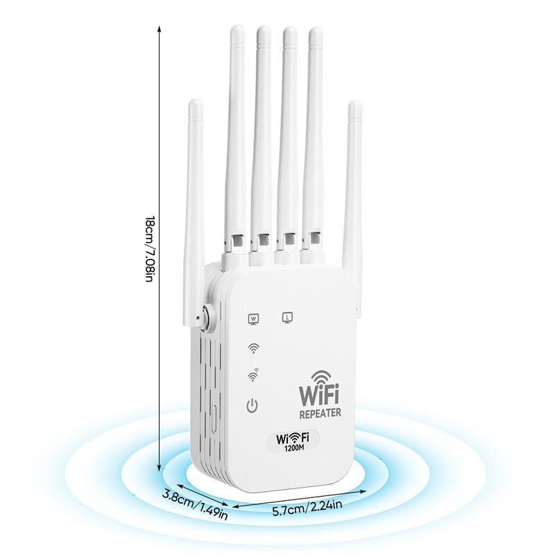 🔥LAST DAY 49% OFF- 📶WiFi Extender 6-Antenna Strong Signal🚀⚡