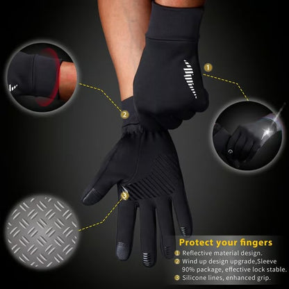 🔥LAST DAY 49% OFF- Winter Gloves Women Men Ski Gloves Liners Thermal Warm Touch Screen