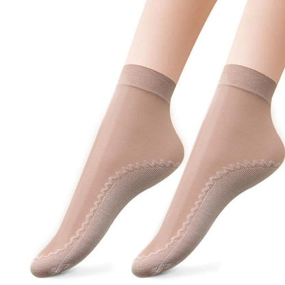 🔥- Silky Anti-Slip Socks