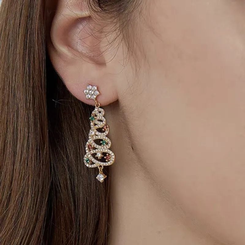 🎄CHRISTMAS HOT SALE✨SHINY CHRISTMAS TREE EARRINGS(Buy 3 Get Free Shipping)
