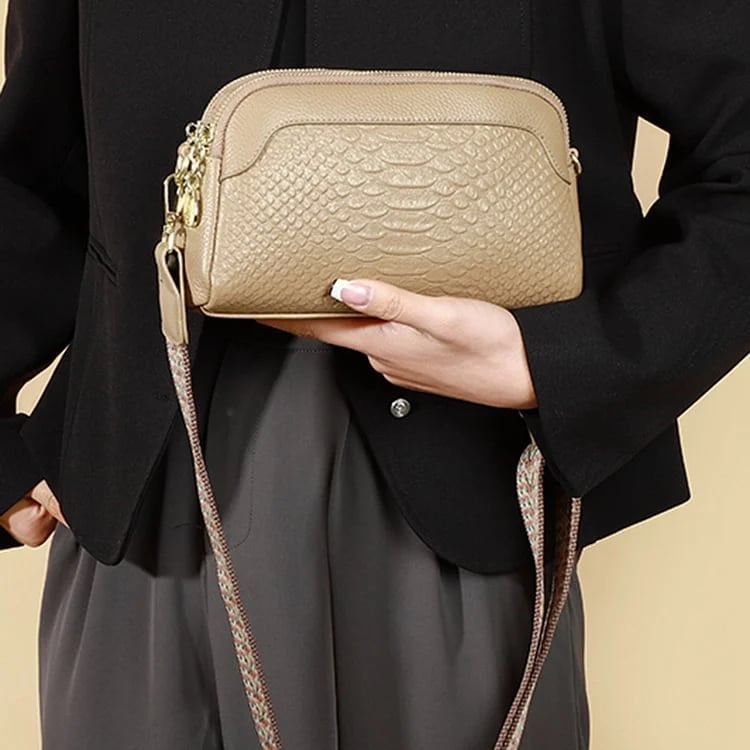 🔥Hot Sale 48% OFF🔥First Layer Cowhide Crossbody Bag Alligator Pattern Women Shoulder Bag for Work