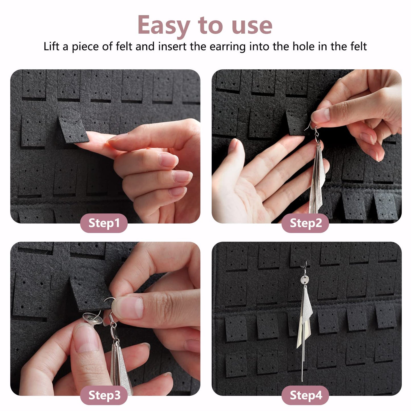 🔥2023 HOT SALE - Felt Hanging Jewelry Organizer-BUY 2 GET FREE SHIPPING
