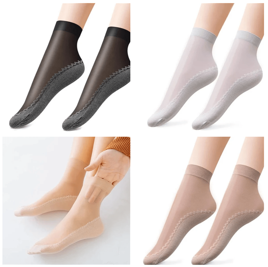 🔥- Silky Anti-Slip Socks