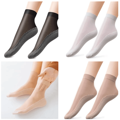 🔥- Silky Anti-Slip Socks