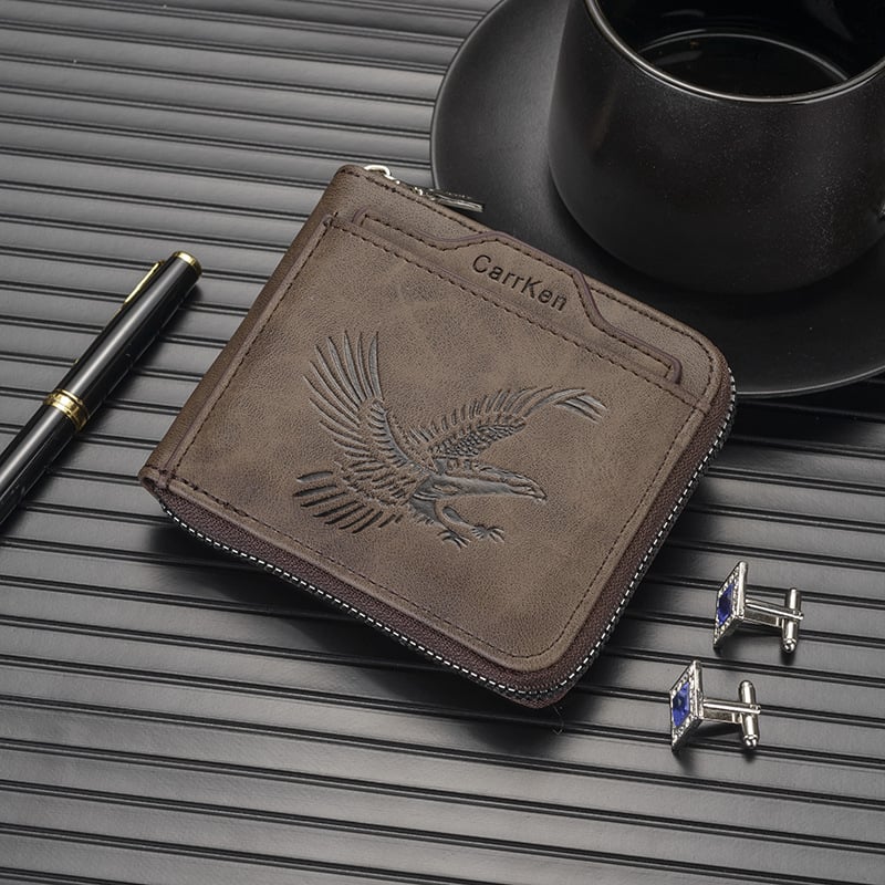 🔥Last Day 49% OFF🔥Men's Vintage Eagle Embossed Short Wallet