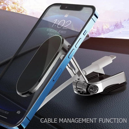🔥48% OFF - Alloy Folding Magnetic Car Phone Holder