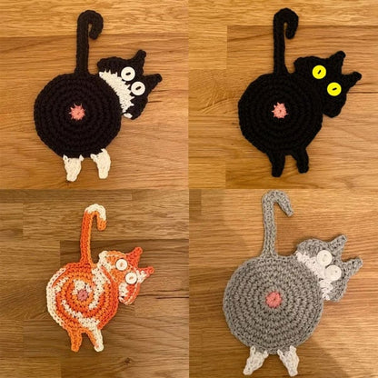 🎄Early Christmas Sale🎁-Cat Butt Coasters