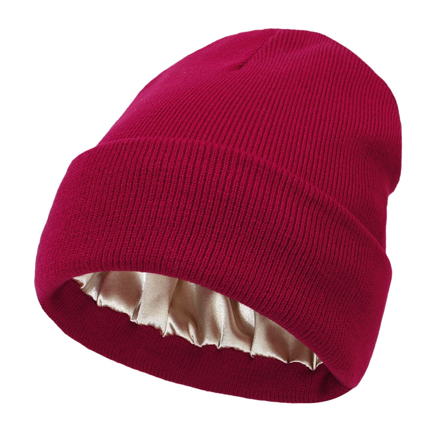 🔥LAST DAY 49% OFF- Satin Lined Knit Beanie Hat
