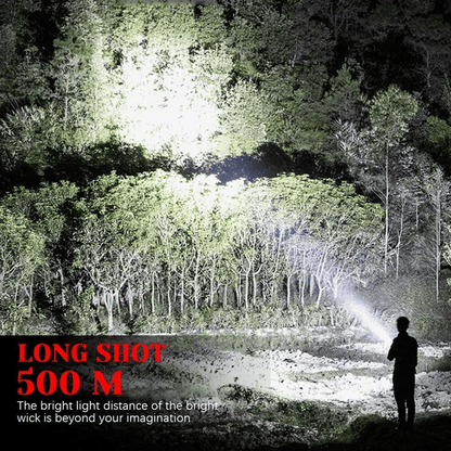 ⏰Last Day Promotion 48% OFF - Rechargeable Handheld Spotlight Flashlight