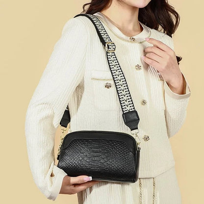 🔥Hot Sale 48% OFF🔥First Layer Cowhide Crossbody Bag Alligator Pattern Women Shoulder Bag for Work