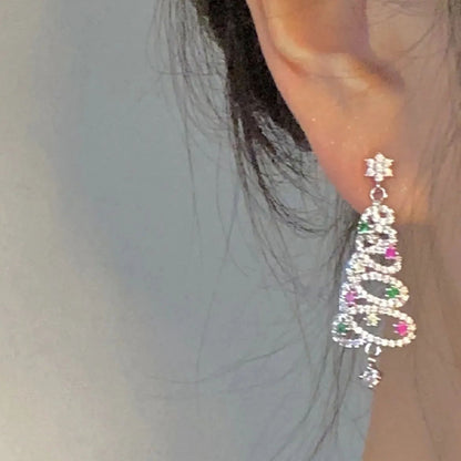 🎄CHRISTMAS HOT SALE✨SHINY CHRISTMAS TREE EARRINGS(Buy 3 Get Free Shipping)