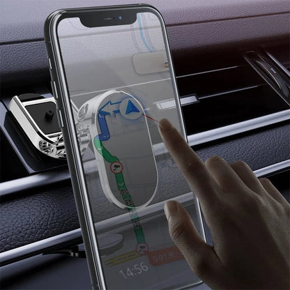 🔥48% OFF - Alloy Folding Magnetic Car Phone Holder