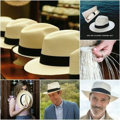 🌿Sombrero Panamá Clásico Hecho A Mano En Ecuador