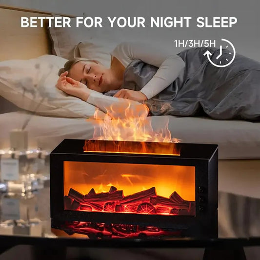 🔥LAST DAY 49% OFF- Mini Flame Multicoloured Fireplace Aromatherapy Diffuser