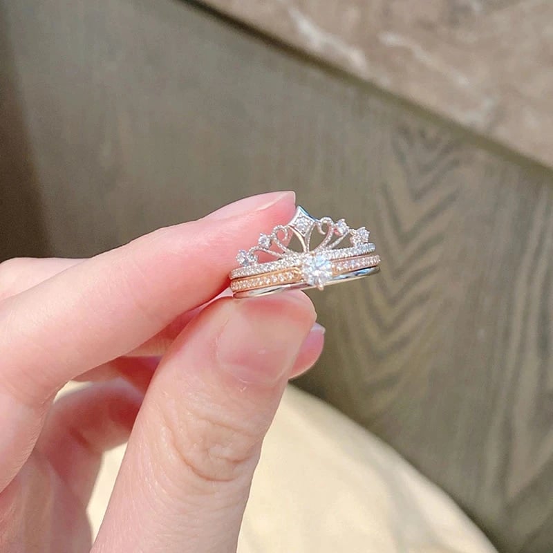 49% OFF - Keep Me In Your Heart - Crown Ring (Adjustable - One Size Fits All)