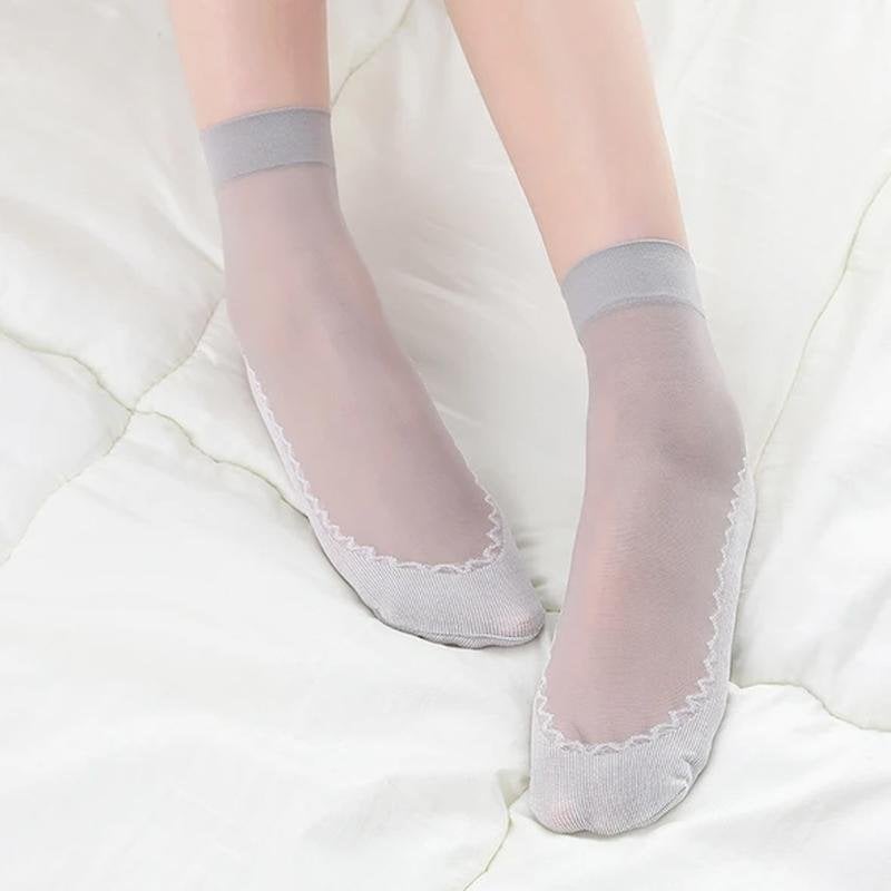 🔥- Silky Anti-Slip Socks