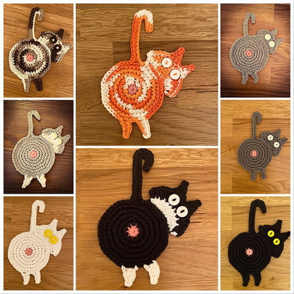🎄Early Christmas Sale🎁-Cat Butt Coasters