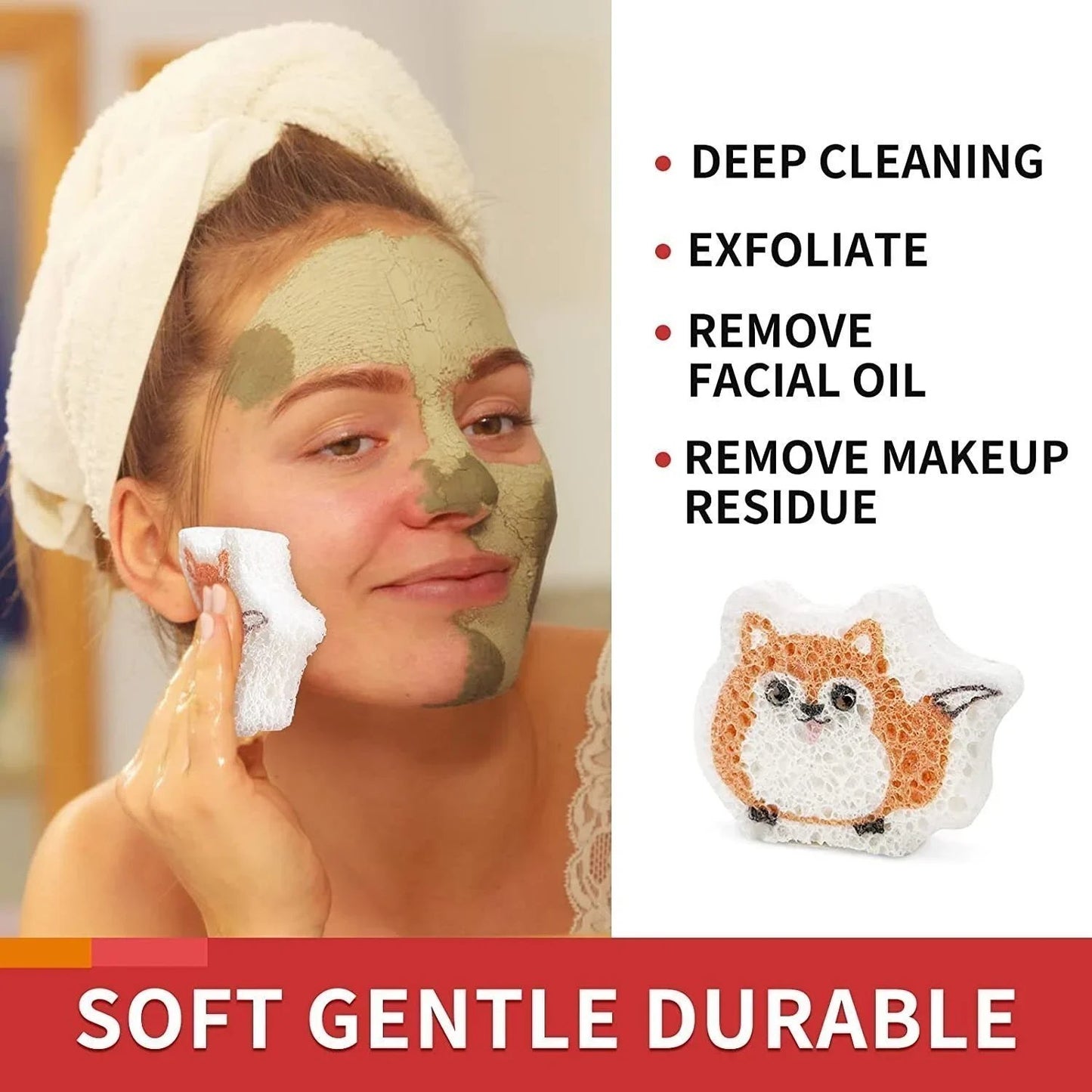 Early Summer Hot Sale 49% OFF - Compressed Natural Cellulose Face Sponge