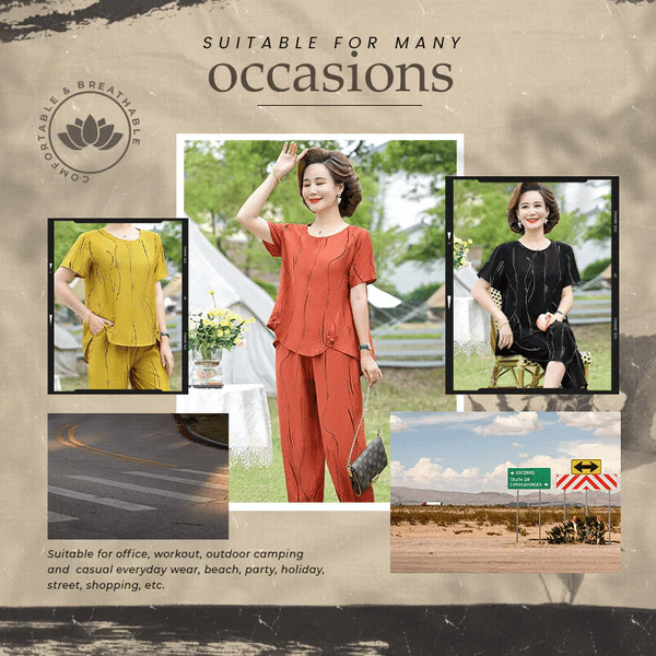 Elegant two-piece casual suit.