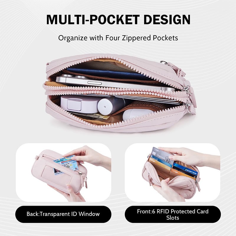 🔥LAST DAY 49% OFF- Compact Crossbody Bag For Ladies With RFID Anti-Theft Protection