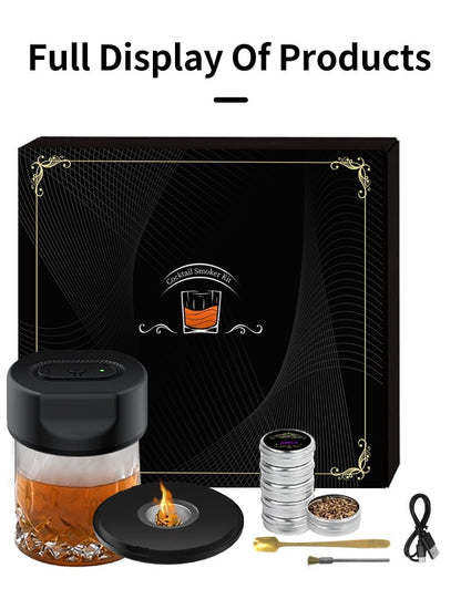 🔥LAST DAY 49% OFF- Electric Cocktail Smoker Kit  Built-in Lighter