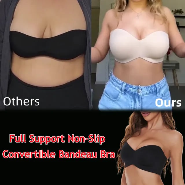 ⏰LAST DAY BUY 1 GET 1 FREE ( Add 2 Pcs To Cart ) ⏰ - Full Support Non-Slip Convertible Bandeau Bra
