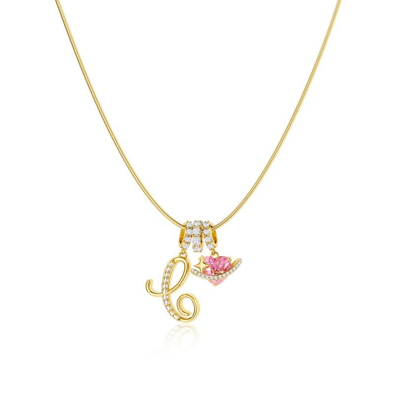 🔥LAST DAY 49% OFF- 📿14K Gold Plated 3-Layering Initial A-Z Letter Pendant Necklaces