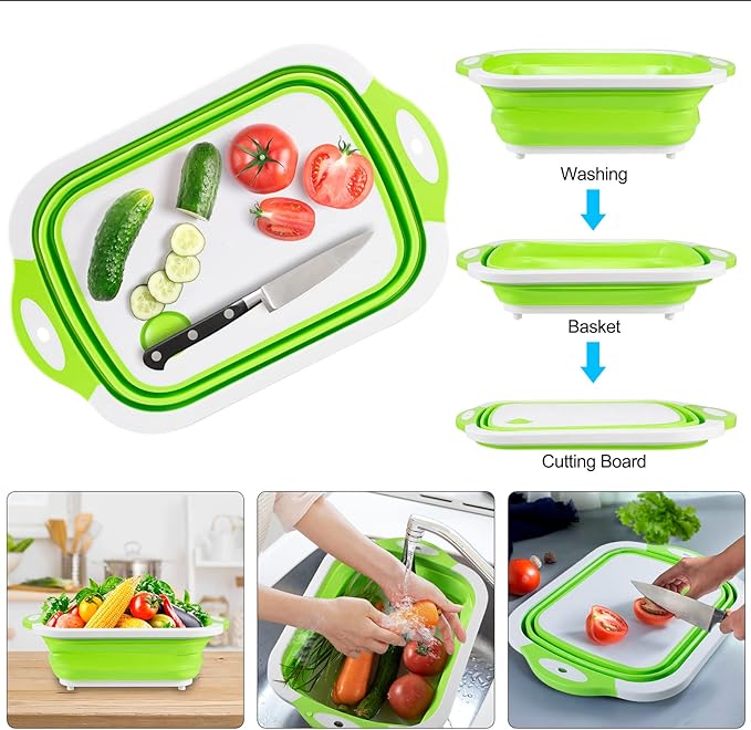 🔥LAST DAY 49% OFF- 🍗🥗BBQ & Meal Prep Tub | Collapsible Prep Tub🍖🏕️