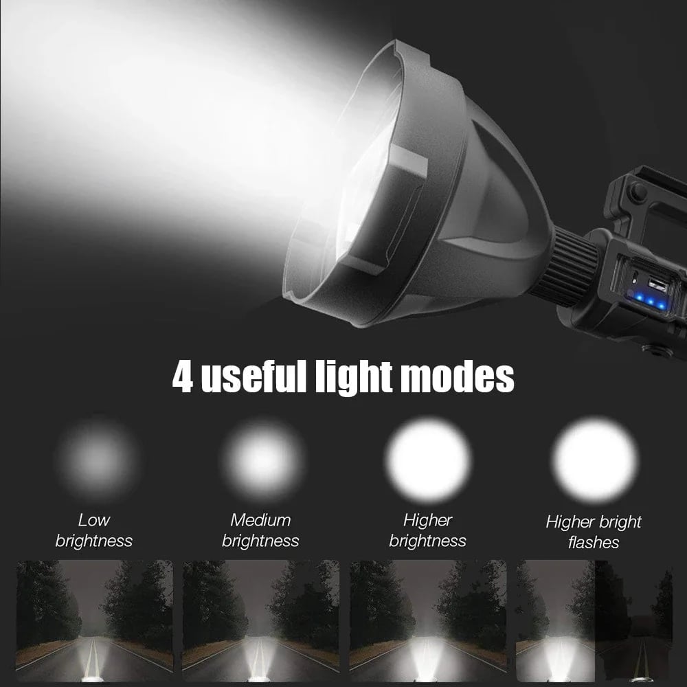 ⏰Last Day Promotion 48% OFF - Rechargeable Handheld Spotlight Flashlight