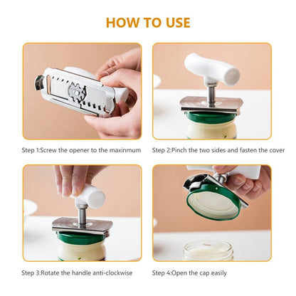 (🎄Early Christmas Sale-48% OFF) Effortless Arthritis Jar Opener👍BUY 2 GET 1 FREE(3 PCS) 💖 Each $9.98