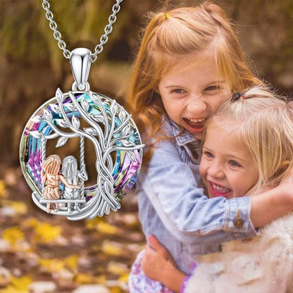 Last Day Promotion 48% OFF--🎁For Friend -  Thank You for Being My Unbiological Sister Tree of Life Sisters Necklace
