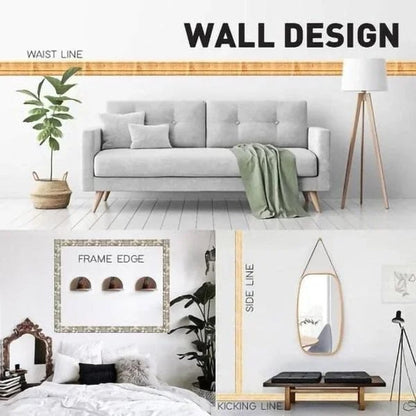 🔥 Self-Adhesive Environmental Protection 3D Wall Edging Strip (7.55 FEET/ROLL)