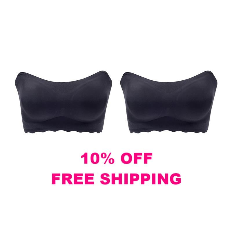 Spring Sale - 🌷Plus size Sexy Strapless Invisible Push Up Bra - 🌟Buy More Save More