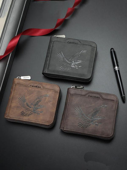 🔥Last Day 49% OFF🔥Men's Vintage Eagle Embossed Short Wallet