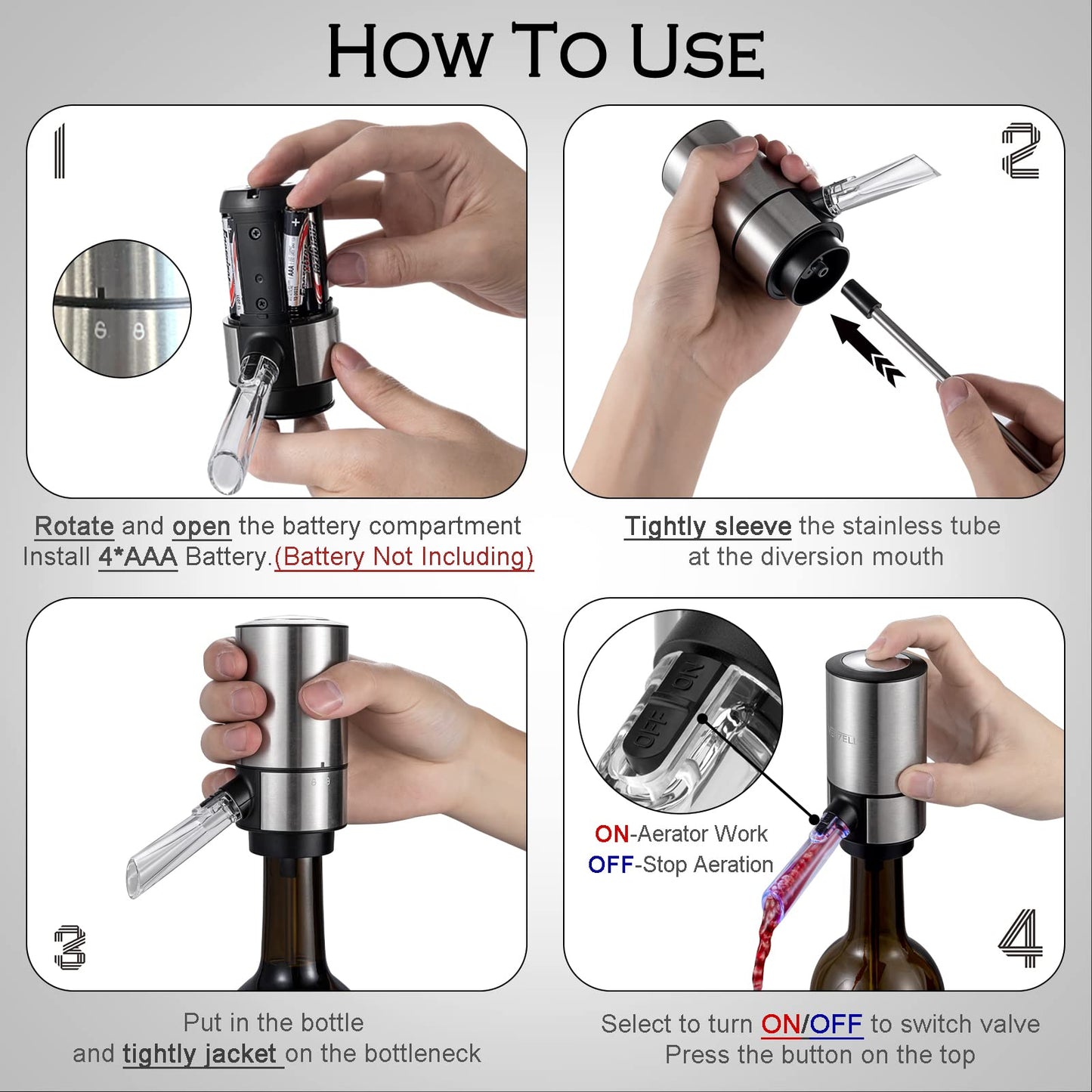 🔥2023 HOT SALE - Electric Wine Aerator Pourer