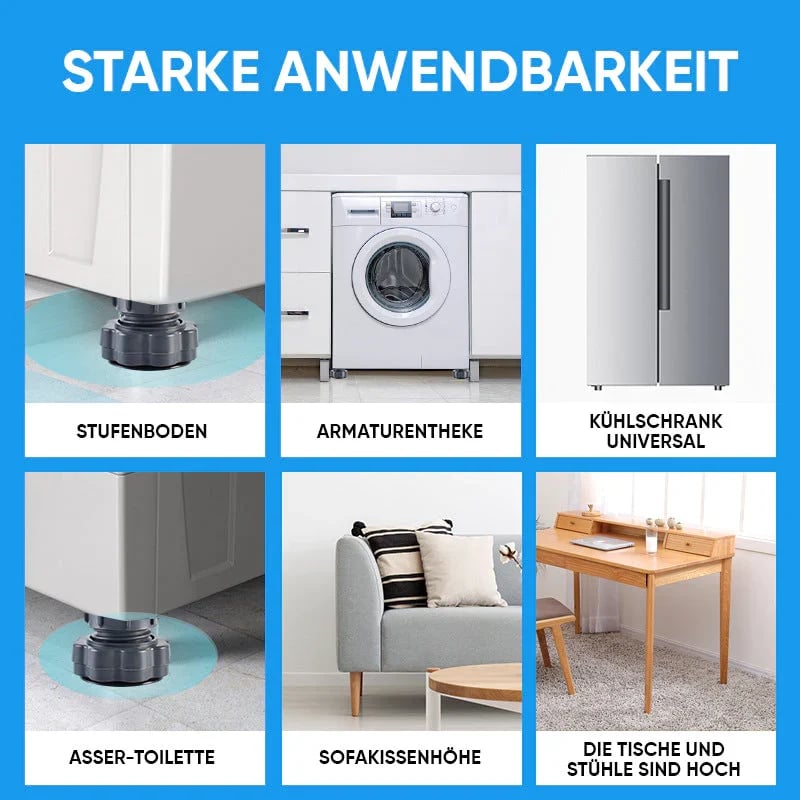 4 pieces height adjustable washing machine stand