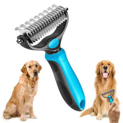 The Last Brush You'll Ever Need 🐾🐱 Double-Sided Pet Grooming Rake