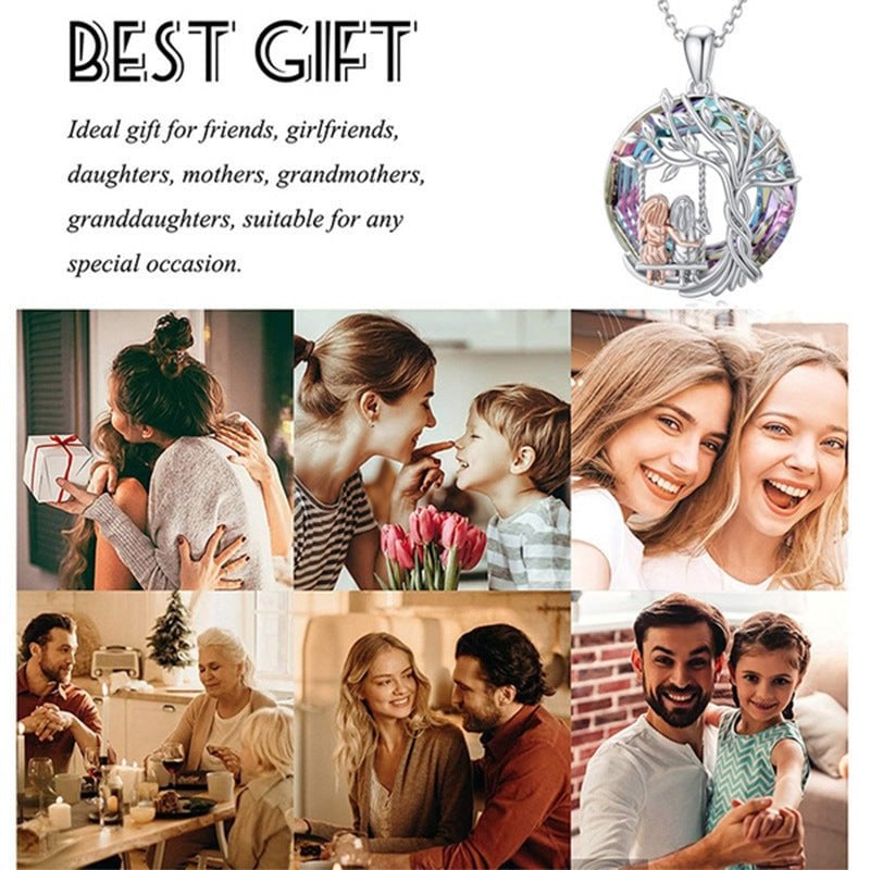 Last Day Promotion 48% OFF--🎁For Friend -  Thank You for Being My Unbiological Sister Tree of Life Sisters Necklace