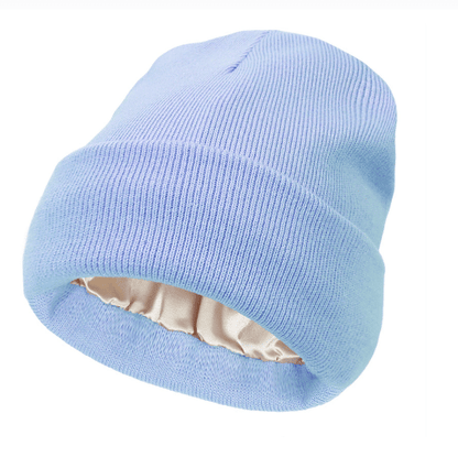 🔥LAST DAY 49% OFF- Satin Lined Knit Beanie Hat