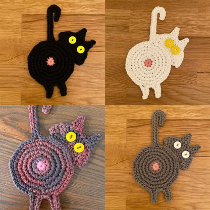 🎄Early Christmas Sale🎁-Cat Butt Coasters