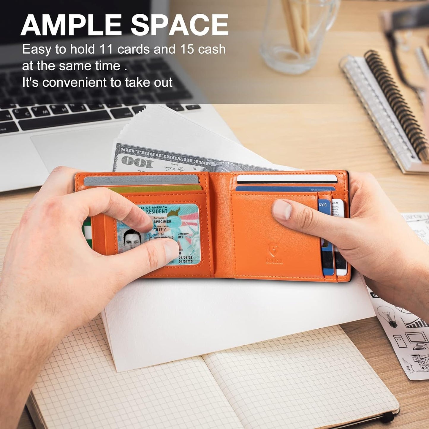 🔥Last Day 49% OFF - Men's Slim Wallet with RFID Blocking