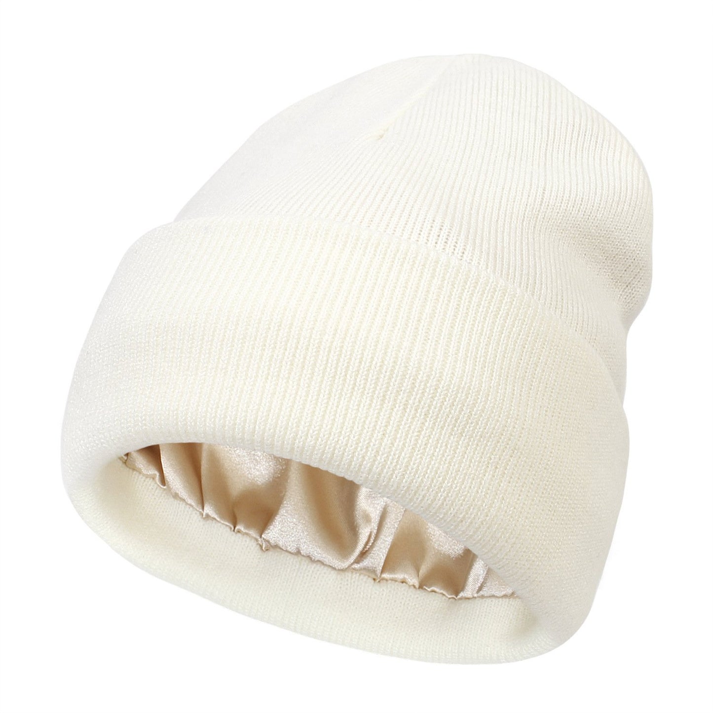 🔥LAST DAY 49% OFF- Satin Lined Knit Beanie Hat