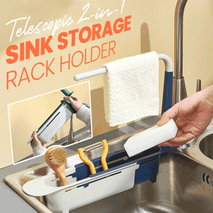 🔥Telescopic Sink Storage Rack