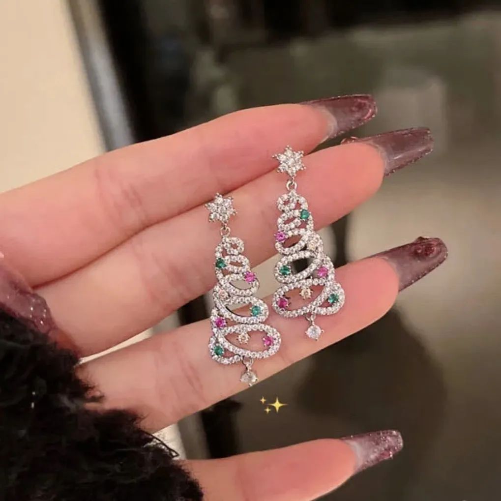 🎄CHRISTMAS HOT SALE✨SHINY CHRISTMAS TREE EARRINGS(Buy 3 Get Free Shipping)