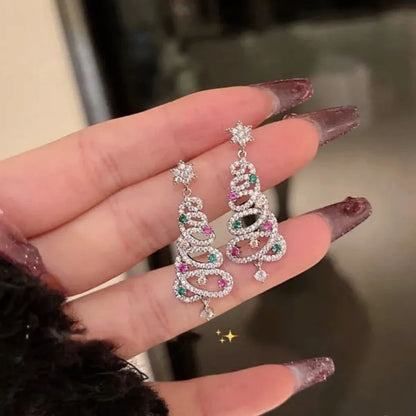 🎄CHRISTMAS HOT SALE✨SHINY CHRISTMAS TREE EARRINGS(Buy 3 Get Free Shipping)