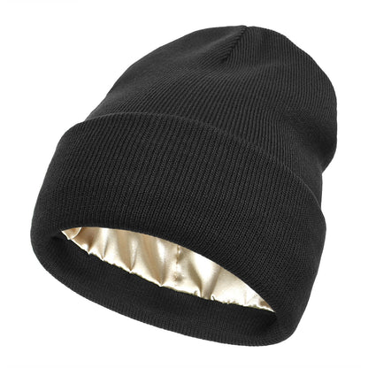 🔥LAST DAY 49% OFF- Satin Lined Knit Beanie Hat