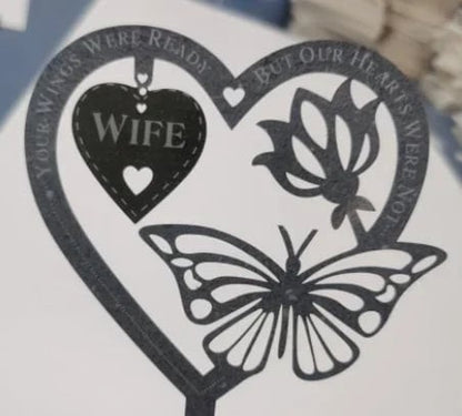 48% OFF🔥 - Memorial Gift Butterfly Ornament-Garden Memorial Plaque