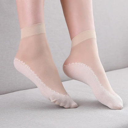 🔥- Silky Anti-Slip Socks